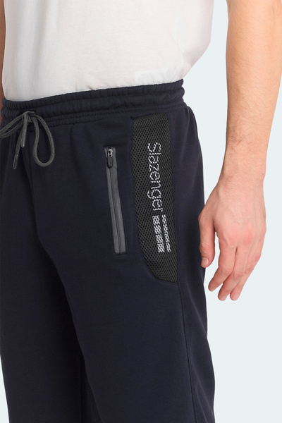 Slazenger NEACEL Erkek Cepli Kapri Lacivert Şort