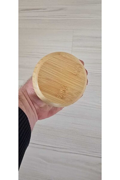 Amentes 1 ADET YUVARLAK BAMBU ÇEREZLİK, ÇEREZ SUNUM KASESİ, LOKUM SUNUM KASESİ DOĞAL 9 CM BAMBU TAS