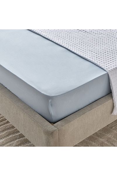 erorex ملاءة سرير مزدوجة من بريستول بولي قطن - 120×200+25 سم