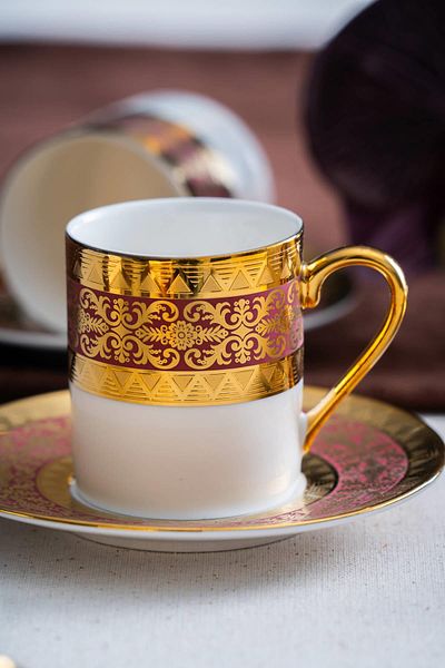 ACAR Hermia 6-Person Coffee Cup Set - 90 Cc
