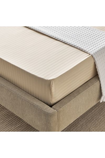 erorex Hamilton Satin Stripe Twin Fitted Sheet - 120x200+36 cm