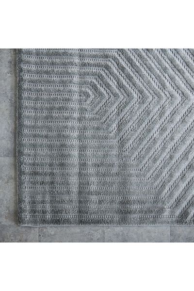 erorex Ciara Ashen Anti Skid Polypropylene Rug - 120x170 cm