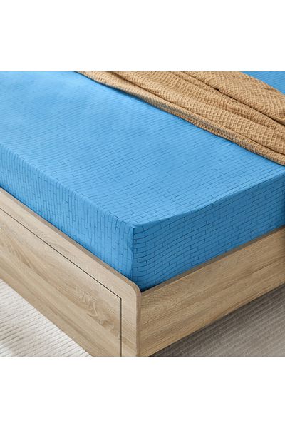 erorex Tom Gearhead Skate Twin Microfibre Fitted Sheet - 120x200+25 cm