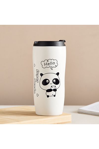 erorex Neo Ceramic Hello Panda Decal Sipper - 450 ml