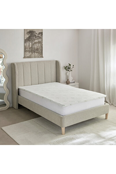 Generic غطاء مرتبة مزدوج من إسفنج ميموري فوم من ريلاكس - 120×200+4 سم