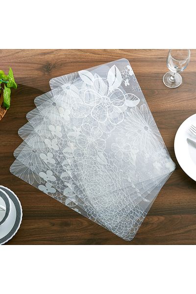 erorex Blossom 12-Piece Placemat and Coaster Set
