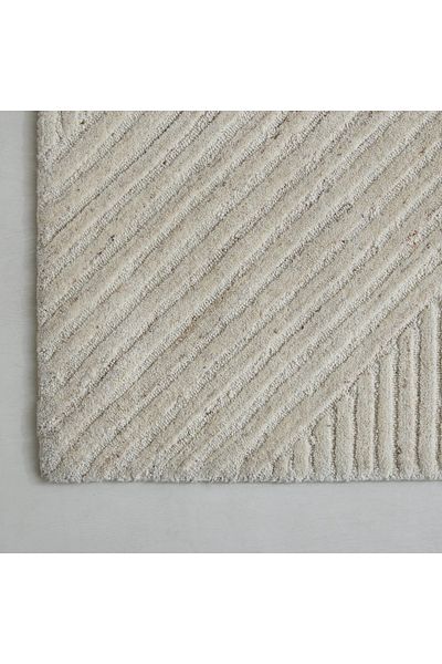 erorex Kasbah Annie Shaped Handtufted Wool Rug - 170x170 cm