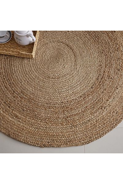 erorex Natura Hand Braided Jute Rug - 120 cm