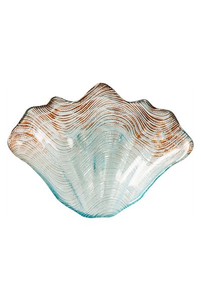 Mudo Home Oyster Decorative Plate Blue 27 cm