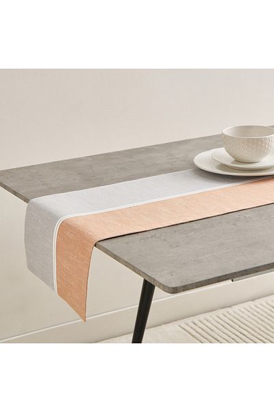erorex Harley Maze Ribbed Table Runner - 33x120 cm