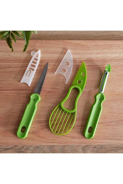 erorex أداة تقطيع الأفوكادو 3 في 1 من Easy Chef مع مقشرة وسكين
