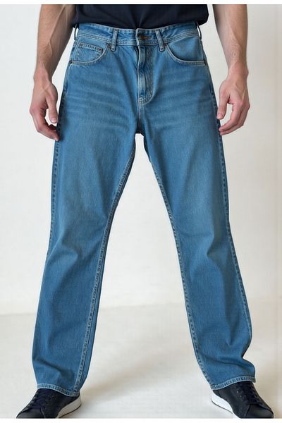 ENZİM JEANS Мъжки прави дънки от 100% памук