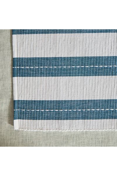 erorex Harley Azure Ribbed Placemat - 33x45 cm