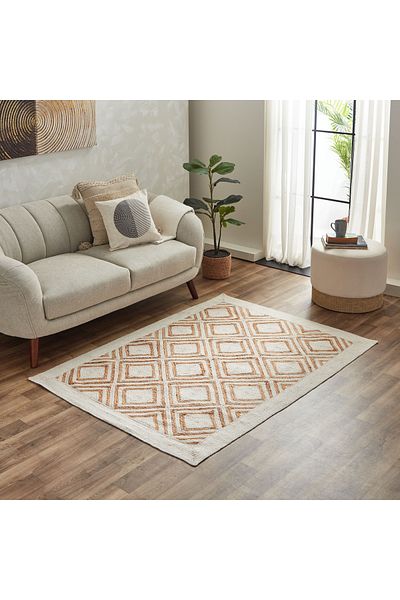 erorex Eco Diamond Handmade Jute Rug - 160x230 cm