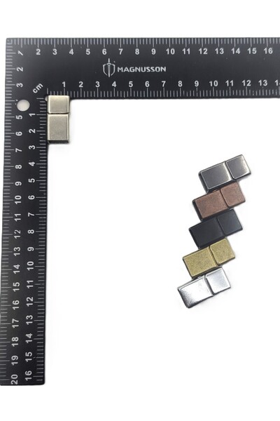 BONCADAS 6x12 MM DERİ BİLEKLİK KİLİTİ MIKNATISLI KİLİT (5 ADET)