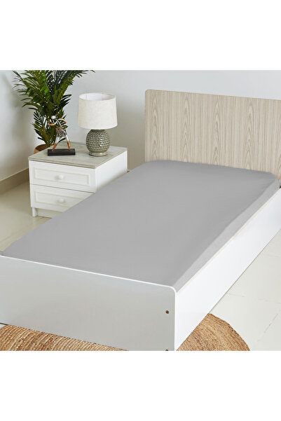 erorex Ballina Solid Cotton Single Fitted Sheet - 90x200+33 cm