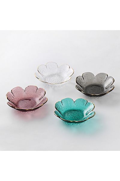sharpdo Four Pieces Creative Clover Hammer Phnom Penh Household Glass Small Plate