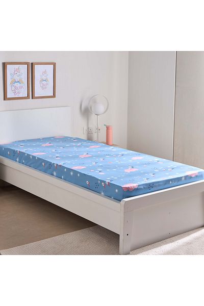 erorex Ivy Meadows Unicorn Single Microfibre Fitted Sheet - 90x200+25 cm
