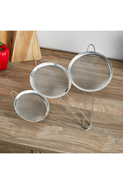 Generic Stainless Steel 3-Piece Mesh Strainer Set