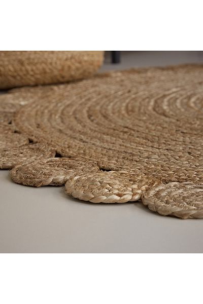 erorex Natura Tapis Hand Braided Jute Rug - 120 cm