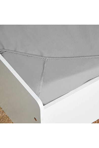 erorex Ballina Solid Cotton Single Fitted Sheet - 90x200+33 cm