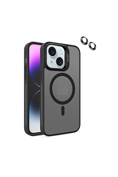 UnDePlus Apple iPhone 13 Kılıf Magsafe Standlı + Klon Kamera Lensli Kapak
