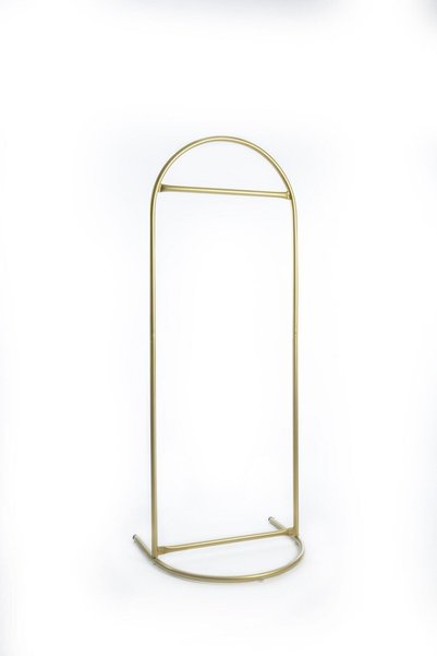 Fec Reklam Butik Stil Oval Askılık Konfeksiyon Askılığı Altın Renk Askılık Gold Elbise Askılığı Ayaklı Askılık