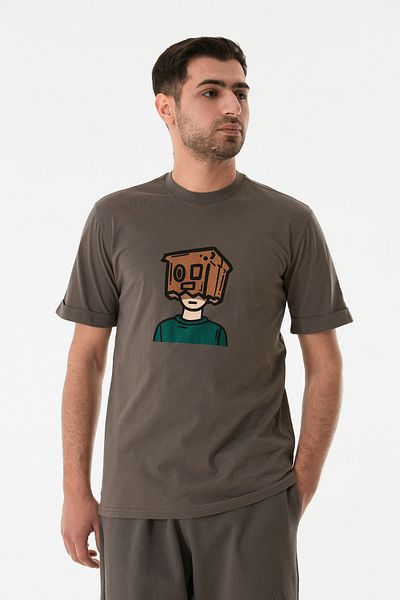 Fulla Moda Μπλουζάκι με λαιμόκοψη ψηφιακής εκτύπωσης