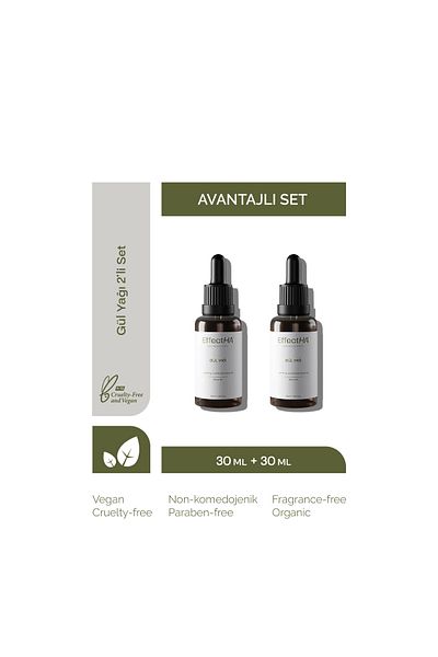 EffectHA 30 ml Rose Oil Advantageous Set of 2