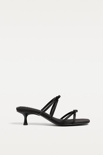 Stradivarius High-heel sandals with bow