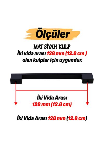 Badem10 Dar Bridge 128 Mm Mobilier Metal Negru Mat Sertar Bucătărie Dulap Dulap 12,8 Cm Mâner Mâner