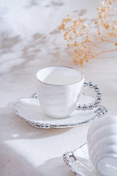 ACAR Daisy Coffee Cup Set for 6 People - 90 ml