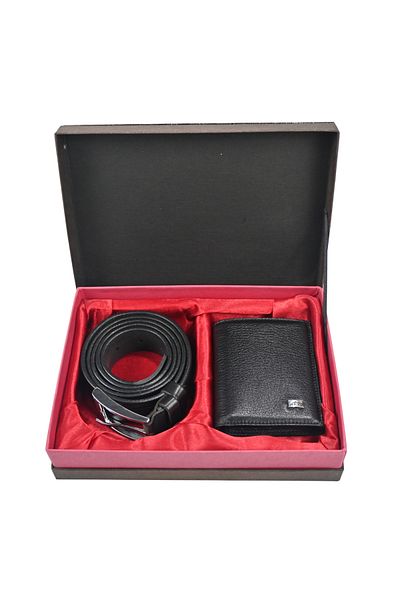Sia Çanta Genuine Leather Groom Set of 2 Belt & Wallet & Custom Belt Size & Wallet Model Change Feature
