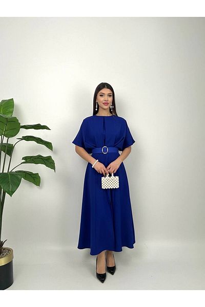 GİZONLY Belt Detailed Dress