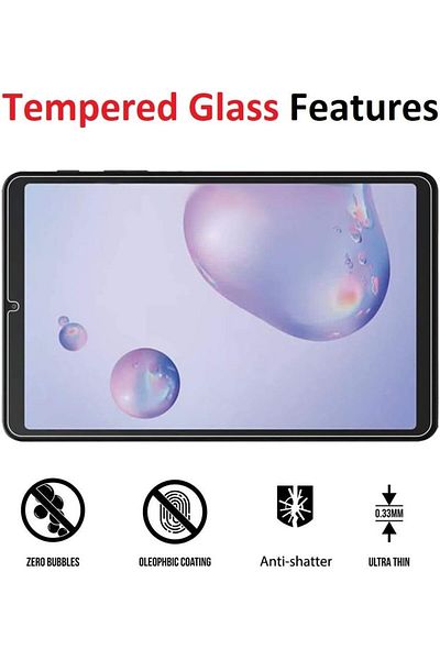 AWH واقي شاشة [عبوة من قطعتين] لجهاز Samsung Galaxy Tab A 8.0 2019 [T290/T295]، زجاج مقسّى
