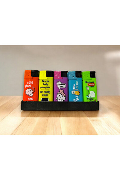 Genel Markalar RENKLİ YAZILI PÜRMÜZLÜ ÇAKMAK