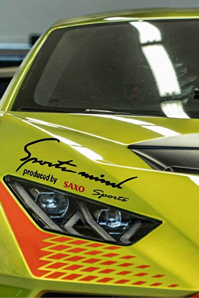 Kocamın Tasarımı Citroen Saxo Sport Mind Şeritli Far Sticker Özel Tasarım Siy...