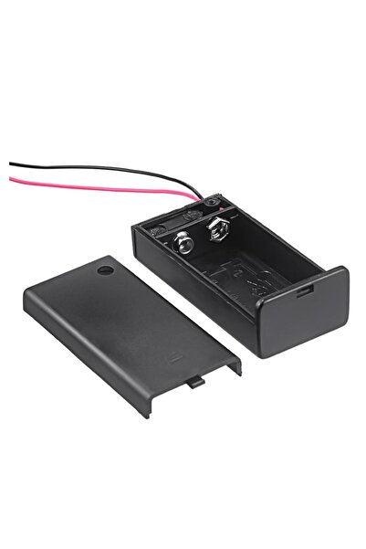 Powermaster Kapaklı Açma/kapama Anahtarlı 9 Volt Pil Yuvası (IC-233D)