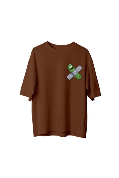 SVART WEAR Μπλουζάκι Pickle Rick με τύπωμα oversized Unisex T-shirt