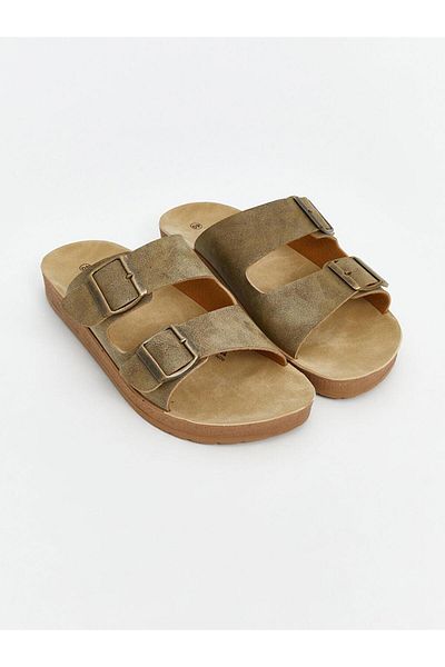 LC Waikiki Ανδρικές παντόφλες διπλές ριγέ LCW STEPS