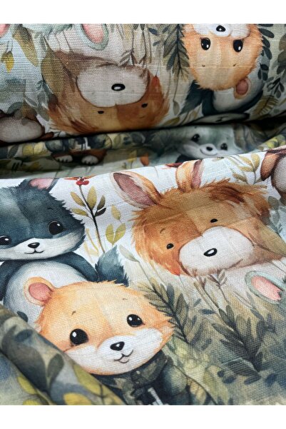 Kumaş Sevdası Imprimare digitală 3D 160 cm Husă de pilota Swaddle Salopetă Husă Pătură Cort de joacă