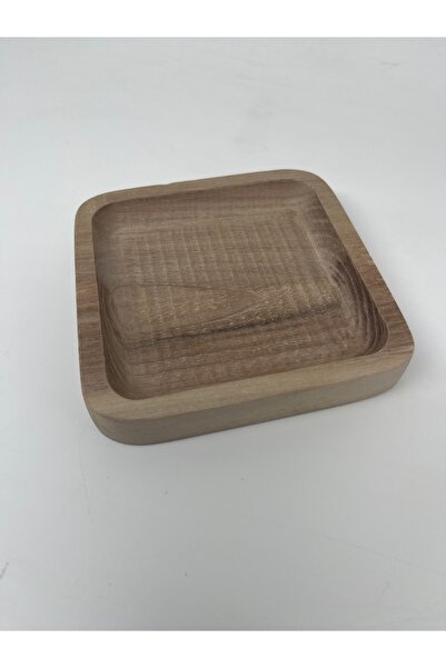 BİLWOOD 1010 DİKDÖRTGEN OYMALI  AHŞAP TABAK 10x10 cm