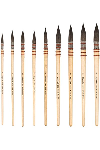 Bigpoint Sincap Kılı Yuvarlak Fırça No 0 525 Serisi