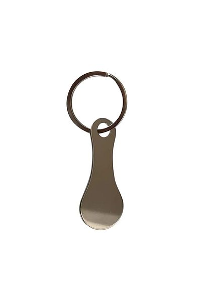 Choice 1 Pcs 1/3pcs Ring For Key Keychain Metal Aluminum Alloy Sliver Color Shopping Cart Token Keyring Acc