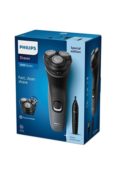 Philips Philips S1142/02 shaver, wet and dry, cordless, 4D flexible heads, 40 min, Grey