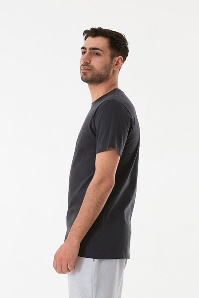 Fulla Moda Μπλουζάκι με ανάγλυφο εμπριμέ λαιμόκοψη