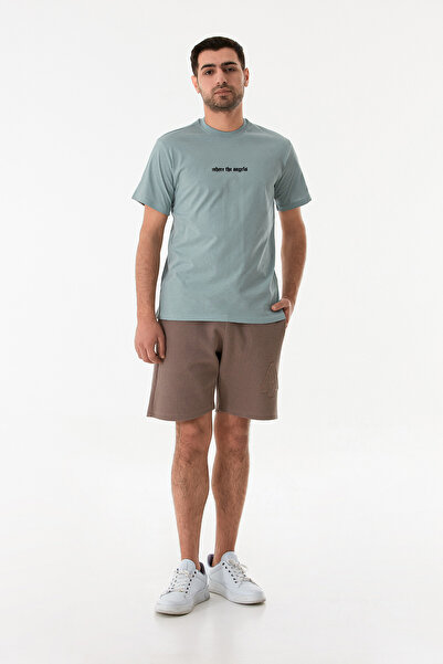 Fulla Moda Μπλουζάκι με ανάγλυφο εμπριμέ λαιμόκοψη