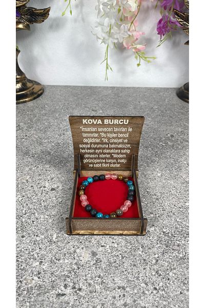 Sobe Hediyelik Special Natural Stone Bracelet for Aquarius