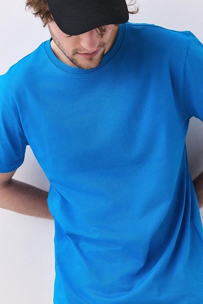 Trendiz Ανδρικό μπλουζάκι Basic Blue - 100% Cotton 2091
