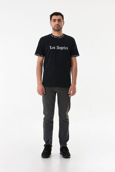 Fulla Moda Μπλουζάκι με στάμπα Los Angeles Crew Neck
